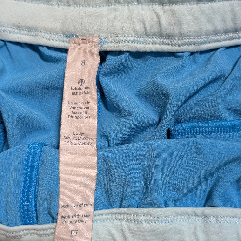 Lululemon Unlined Lightweight Blue Track Pants Rare - 8 - Preloved - Picture 7 of 13